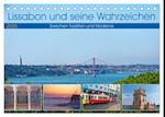 Lissabon und seine Wahrzeichen - Zwischen Tradition und Moderne (Tischkalender 2025 DIN A5 quer), CALVENDO Monatskalender