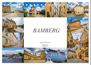 Bamberg Impressionen (Tischkalender 2025 DIN A5 quer), CALVENDO Monatskalender