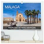 Malaga - andalusische Mittelmeerküste (hochwertiger Premium Wandkalender 2025 DIN A2 quer), Kunstdruck in Hochglanz