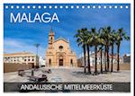 Malaga - andalusische Mittelmeerküste (Tischkalender 2025 DIN A5 quer), CALVENDO Monatskalender