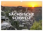 SÄCHSISCHE SCHWEIZ - Märchenland an der Elbe (Wandkalender 2025 DIN A3 quer), CALVENDO Monatskalender