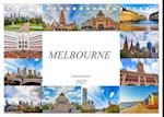 Melbourne Impressionen (Tischkalender 2025 DIN A5 quer), CALVENDO Monatskalender