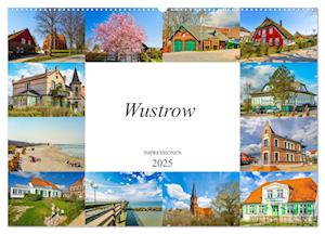 Wustrow Impressionen (Wandkalender 2025 DIN A2 quer), CALVENDO Monatskalender