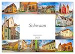 Schwaan Impressionen (Wandkalender 2025 DIN A2 quer), CALVENDO Monatskalender