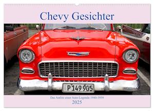 Chevy Gesichter - Das Antlitz einer Auto-Legende 1940 - 1959 (Wandkalender 2025 DIN A2 quer), CALVENDO Monatskalender