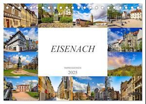 Eisenach Impressionen (Tischkalender 2025 DIN A5 quer), CALVENDO Monatskalender