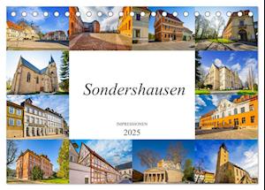 Sondershausen Impressionen (Tischkalender 2025 DIN A5 quer), CALVENDO Monatskalender