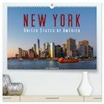 New York - United States of America (hochwertiger Premium Wandkalender 2025 DIN A2 quer), Kunstdruck in Hochglanz