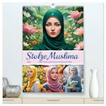 Stolze Muslima (hochwertiger Premium Wandkalender 2025 DIN A2 hoch), Kunstdruck in Hochglanz