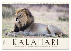 Kalahari - Tierreichtum im Kgalagadi Transfrontier Park, Südafrika (Tischkalender 2025 DIN A5 quer), CALVENDO Monatskalender