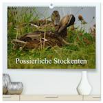 Possierliche Stockenten (hochwertiger Premium Wandkalender 2025 DIN A2 quer), Kunstdruck in Hochglanz