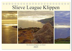 Slieve League Klippen die höchsten Klippen von Irland (Tischkalender 2025 DIN A5 quer), CALVENDO Monatskalender