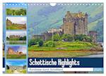 Schottische Highlights Rundreise durch Schottland (Wandkalender 2025 DIN A4 quer), CALVENDO Monatskalender