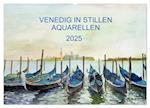 Venedig in stillen Aquarellen (Wandkalender 2025 DIN A2 quer), CALVENDO Monatskalender