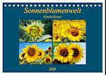 Sonnenblumenwelt (Tischkalender 2025 DIN A5 quer), CALVENDO Monatskalender