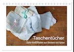 Taschentücher - zarte Kostbarkeiten aus Stickerei und Spitze (Tischkalender 2025 DIN A5 quer), CALVENDO Monatskalender