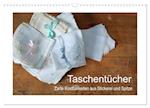 Taschentücher - zarte Kostbarkeiten aus Stickerei und Spitze (Wandkalender 2025 DIN A3 quer), CALVENDO Monatskalender