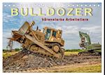 Bulldozer - bärenstarke Arbeitstiere (Tischkalender 2025 DIN A5 quer), CALVENDO Monatskalender