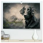 Jagdhunde im Portrait (hochwertiger Premium Wandkalender 2025 DIN A2 quer), Kunstdruck in Hochglanz