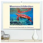 Meeresschildkröten ¿ Faszinierende Geschöpfe der Weltmeere (hochwertiger Premium Wandkalender 2025 DIN A2 quer), Kunstdruck in Hochglanz