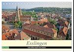 Esslingen von oben und von unten (Tischkalender 2025 DIN A5 quer), CALVENDO Monatskalender