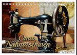 Omas Nähmaschinen (Tischkalender 2025 DIN A5 quer), CALVENDO Monatskalender