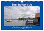 Starnberger See - Auf den Spuren von Ludwig II. und Sisi (Wandkalender 2025 DIN A4 quer), CALVENDO Monatskalender