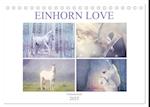 Einhorn Love - Fantasiewelt (Tischkalender 2025 DIN A5 quer), CALVENDO Monatskalender