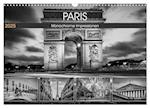 PARIS Monochrome Impressionen (Wandkalender 2025 DIN A3 quer), CALVENDO Monatskalender