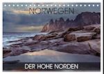 Norwegen - der hohe Norden (Tischkalender 2025 DIN A5 quer), CALVENDO Monatskalender