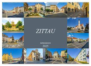 Zittau Impressionen (Wandkalender 2025 DIN A2 quer), CALVENDO Monatskalender