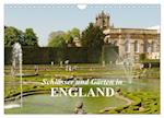 Schlösser und Gärten in England (Wandkalender 2025 DIN A4 quer), CALVENDO Monatskalender