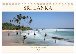 Sri Lanka Das Wunder Asiens (Tischkalender 2025 DIN A5 quer), CALVENDO Monatskalender