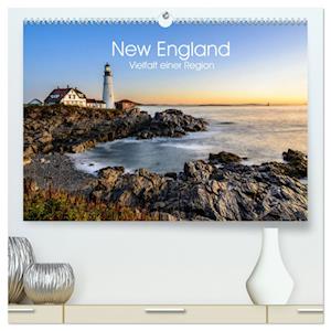 New England - Vielfalt einer Region (hochwertiger Premium Wandkalender 2025 DIN A2 quer), Kunstdruck in Hochglanz