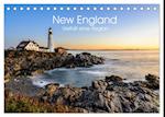 New England - Vielfalt einer Region (Tischkalender 2025 DIN A5 quer), CALVENDO Monatskalender