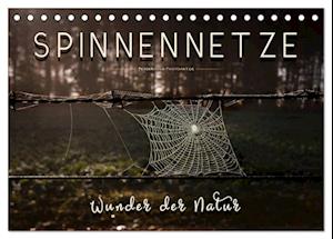 Spinnennetze - Wunder der Natur (Tischkalender 2025 DIN A5 quer), CALVENDO Monatskalender