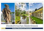 Westböhmisches Bäderdreieck - Karlsbad, Marienbad und Franzensbad (Wandkalender 2025 DIN A3 quer), CALVENDO Monatskalender