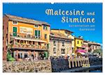 Malcesine und Sirmione, Schönheiten am Gardasee (Wandkalender 2025 DIN A2 quer), CALVENDO Monatskalender