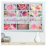 Romantische Rosen (hochwertiger Premium Wandkalender 2025 DIN A2 quer), Kunstdruck in Hochglanz