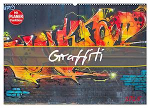 Graffiti (Wandkalender 2025 DIN A2 quer), CALVENDO Monatskalender