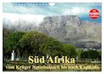 Süd Afrika - vom Krüger Nationalpark bis nach Kapstadt (Wandkalender 2025 DIN A4 quer), CALVENDO Monatskalender