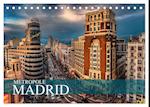 Metropole Madrid (Tischkalender 2025 DIN A5 quer), CALVENDO Monatskalender