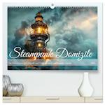 Steampunk Domizile (hochwertiger Premium Wandkalender 2025 DIN A2 quer), Kunstdruck in Hochglanz