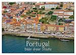 Portugal - Bilder dreier Städte (Wandkalender 2025 DIN A2 quer), CALVENDO Monatskalender