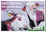 Kunst-Kalender von Stefanie Rogge (Tischkalender 2025 DIN A5 quer), CALVENDO Monatskalender