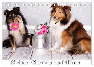 Shelties : Charmeure auf 4 Pfoten (Tischkalender 2025 DIN A5 quer), CALVENDO Monatskalender