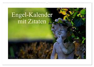 Engel-Kalender mit Zitaten / CH-Version (Wandkalender 2025 DIN A2 quer), CALVENDO Monatskalender