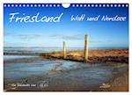 Friesland - Watt und Nordsee / CH-Version (Wandkalender 2025 DIN A4 quer), CALVENDO Monatskalender