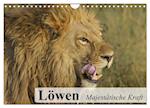 Löwen. Majestätische Kraft (Wandkalender 2025 DIN A4 quer), CALVENDO Monatskalender