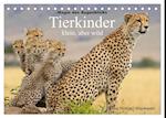 Magie des Augenblicks - Tierkinder - klein, aber wild (Tischkalender 2025 DIN A5 quer), CALVENDO Monatskalender